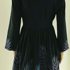 MARA HOFFMAN RUNWAY Leaf Embroidered Babydoll Deep